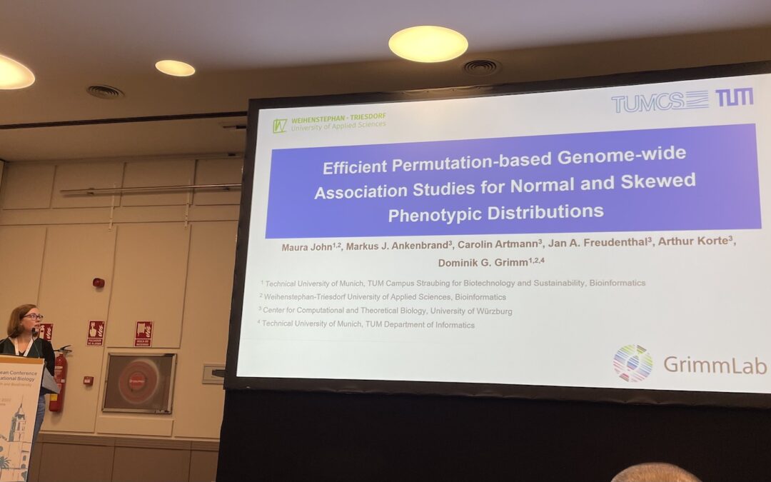 Maura Present our new Paper permGWAS at the European Conference on Computational Biology (ECCB)